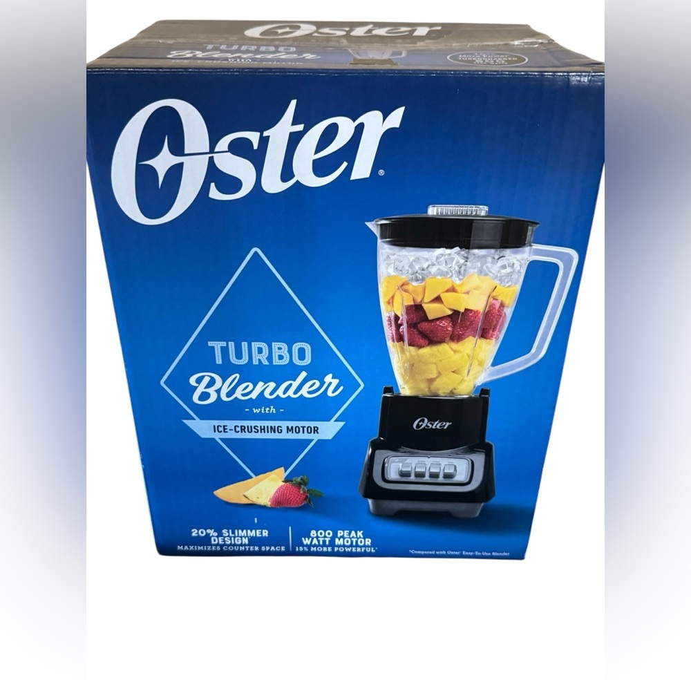 Oster 6 Cup Turbo Blender With Ice Crushing Motor 800w New In Box